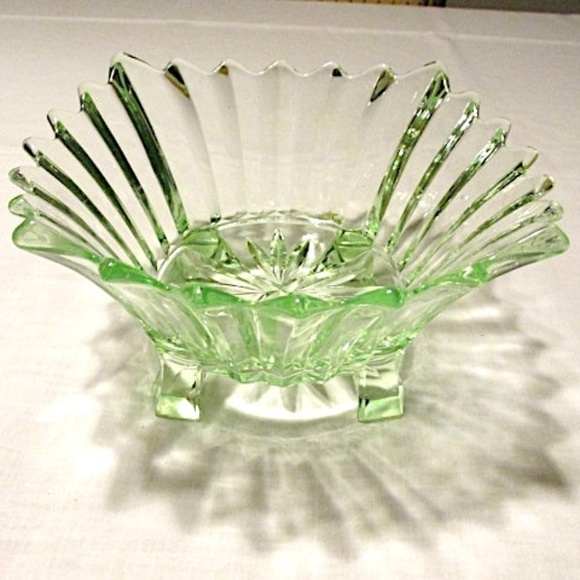 Vintage Uranium Compote Bowl - Picture 2 of 7